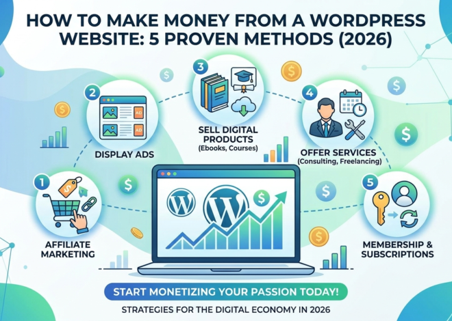 How to Make Money from a WordPress Website: 5 Proven Methods That Actually Work (2026)