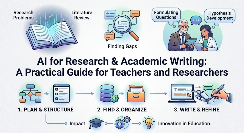 AI for Research & Academic Writing: A Practical Guide for Teachers and Researchers