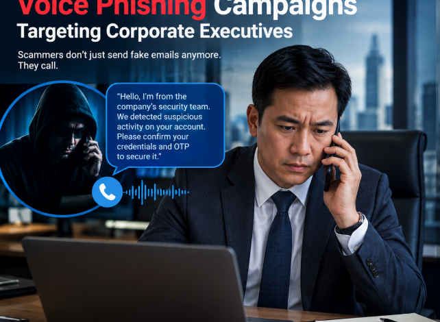 Voice Phishing Campaigns Targeting Corporate Executives