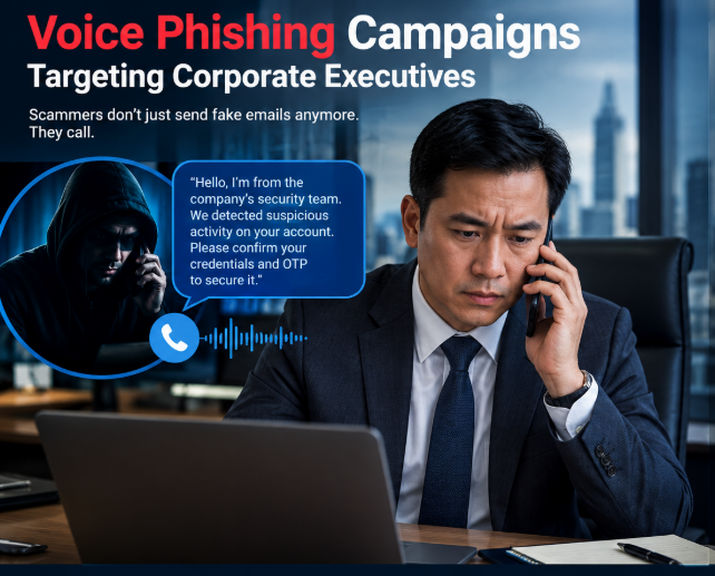 Voice Phishing Campaigns Targeting Corporate Executives